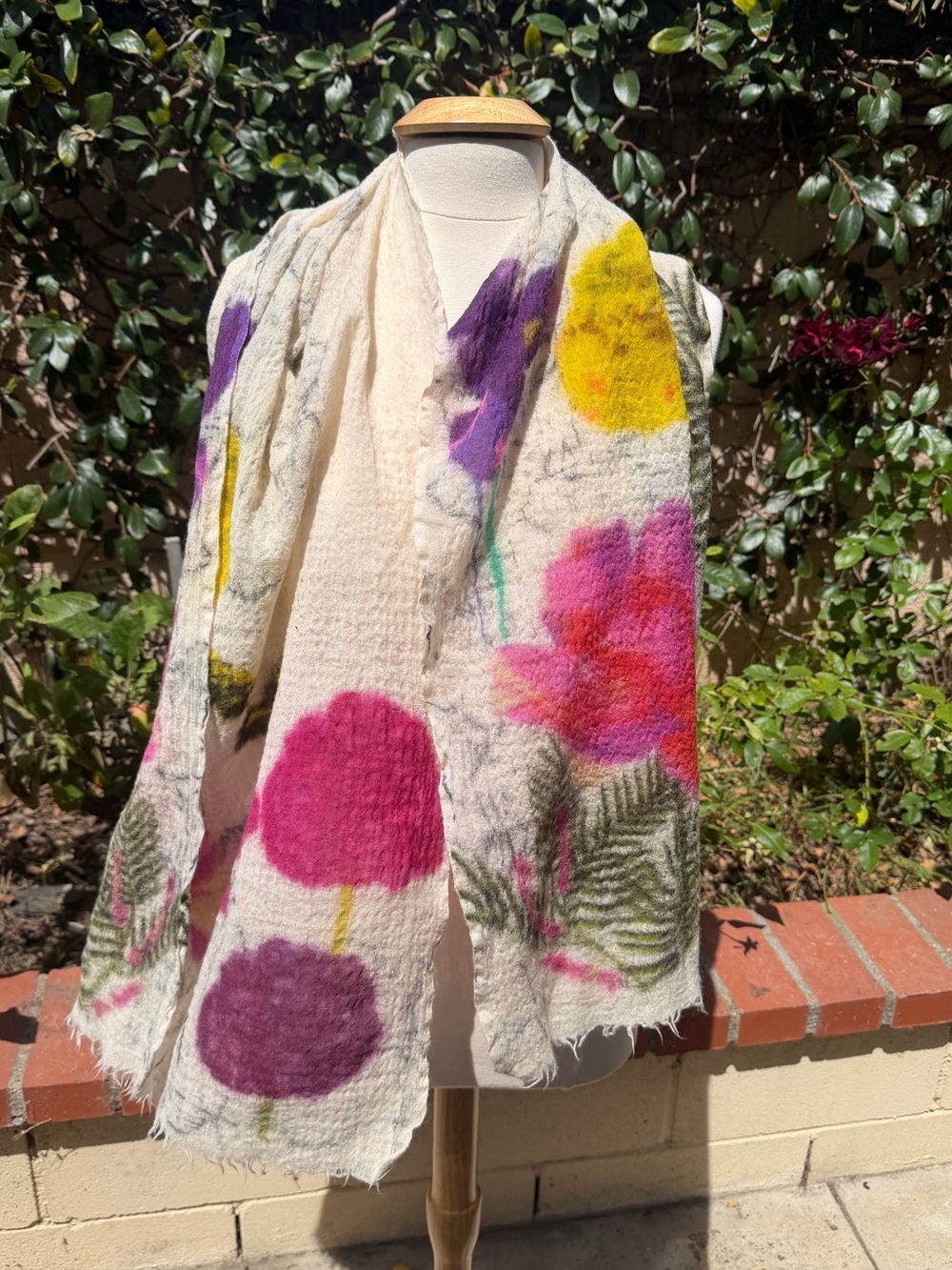 Lulla Collection by Bindya Floral wool Scarf